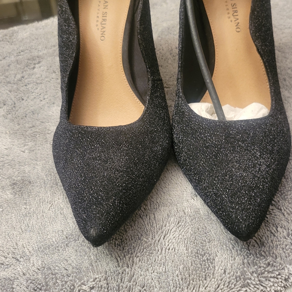 Christian Siriano Glittering Black Pumps